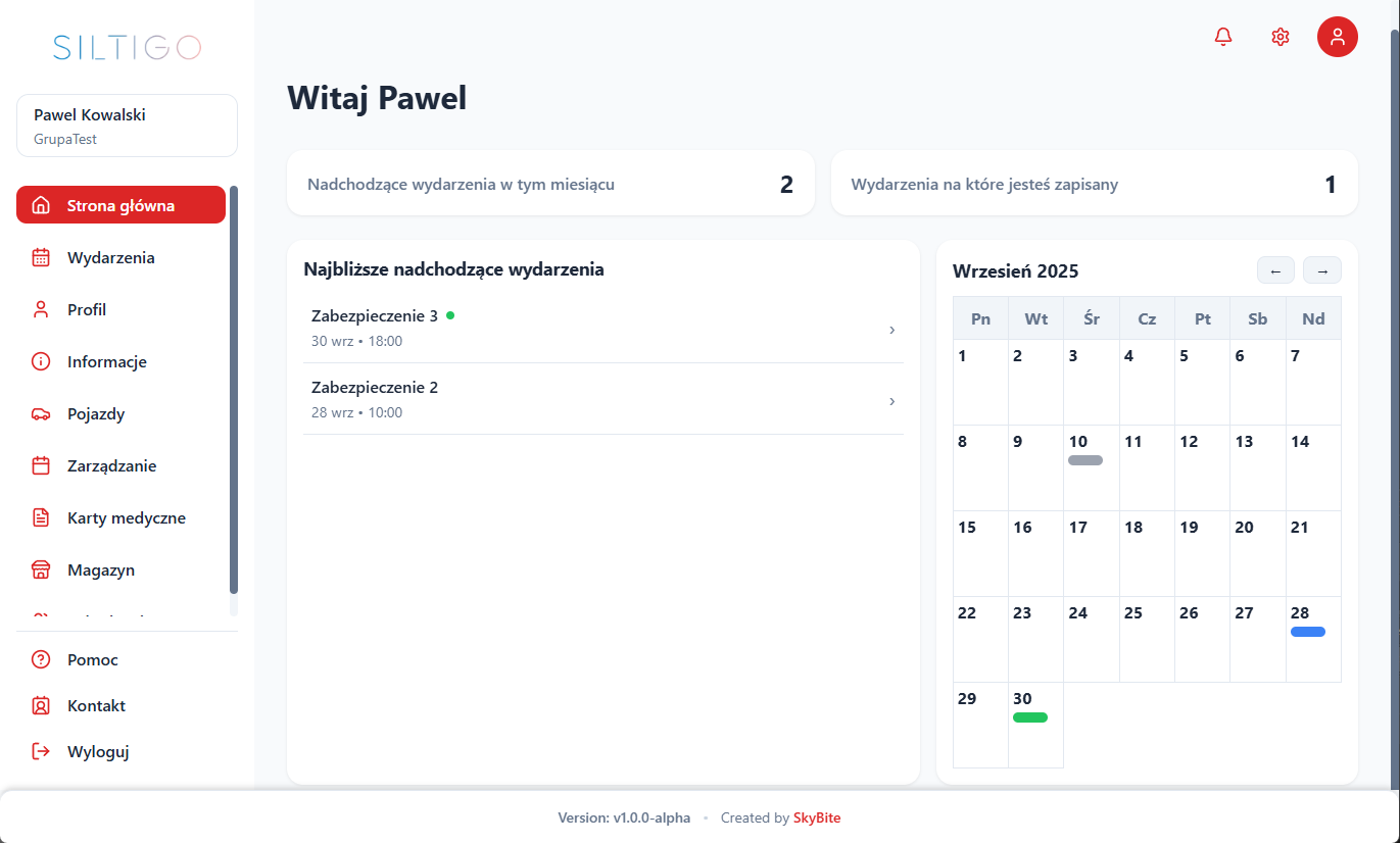 Siltigo Platform Dashboard